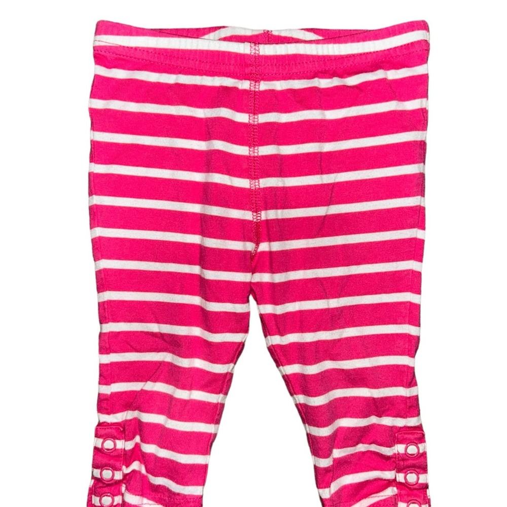 Hanna Andersson Hot Pink and White Stripe Legging